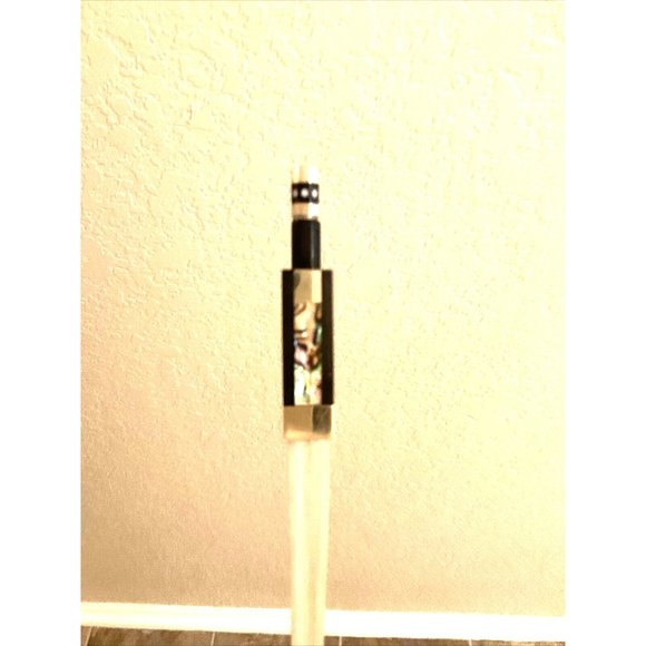 Professional Black Carbon Fiber Violin Bow Gold Parts Lizard Skin Grip 4/4 - Picture 5 of 11